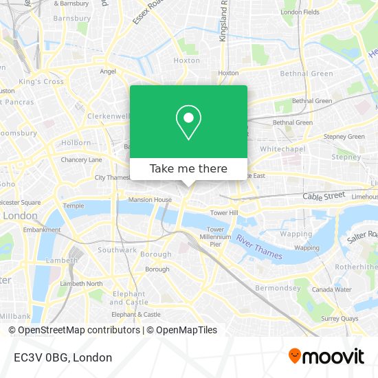 EC3V 0BG map