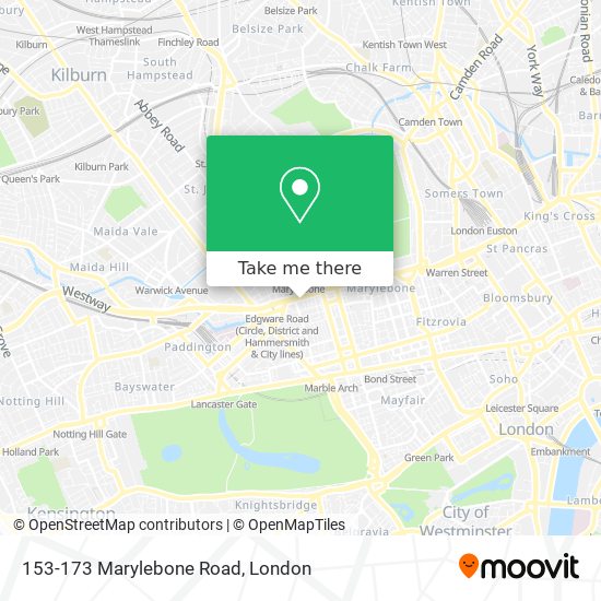 153-173 Marylebone Road map