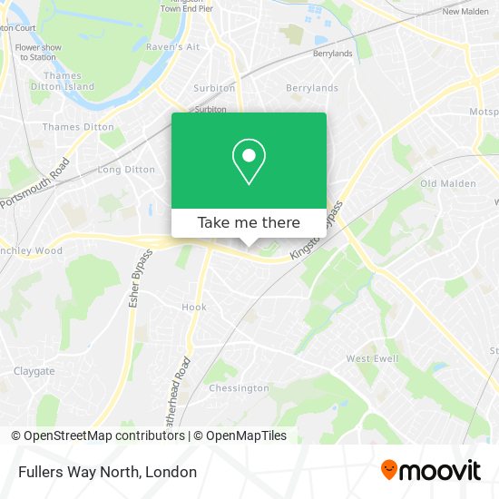 Fullers Way North map