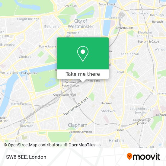 SW8 5EE map