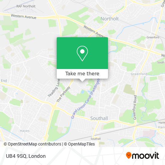 UB4 9SQ map