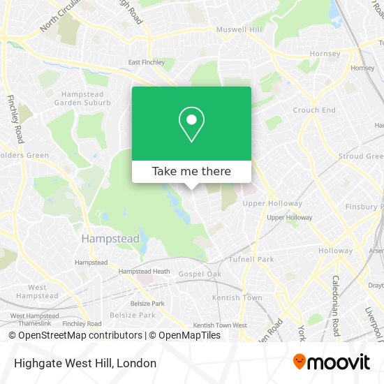 Highgate West Hill map