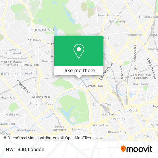 NW1 8JD map