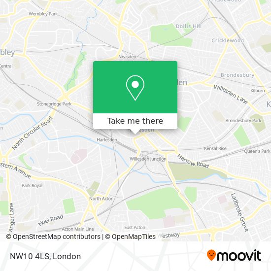 NW10 4LS map