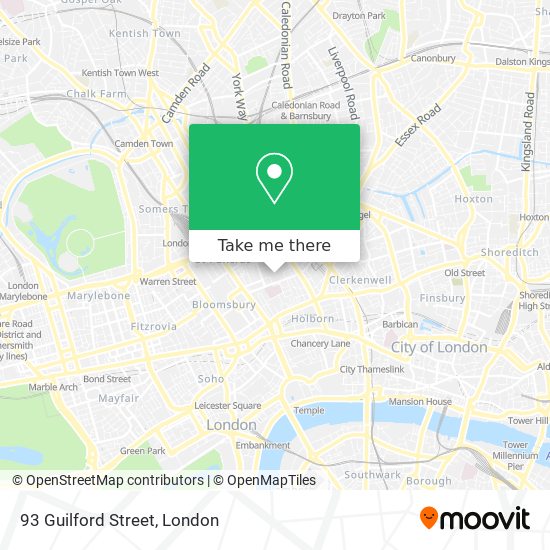 93 Guilford Street map