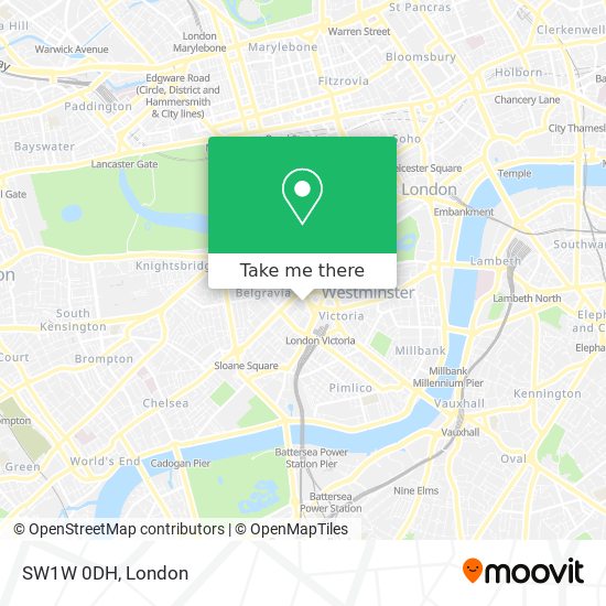 SW1W 0DH map