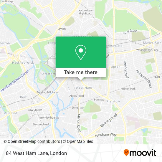 84 West Ham Lane map