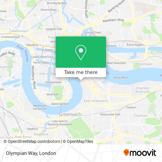 Olympian Way map