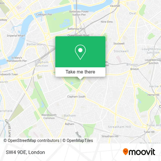 Sw4 9pt How to Get to SW4 9DE in Clapham by Bus, Tube, Train or DLR?