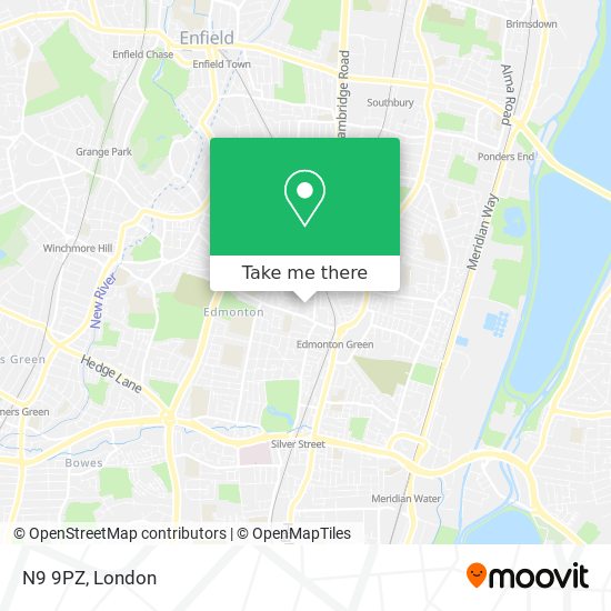 N9 9PZ map