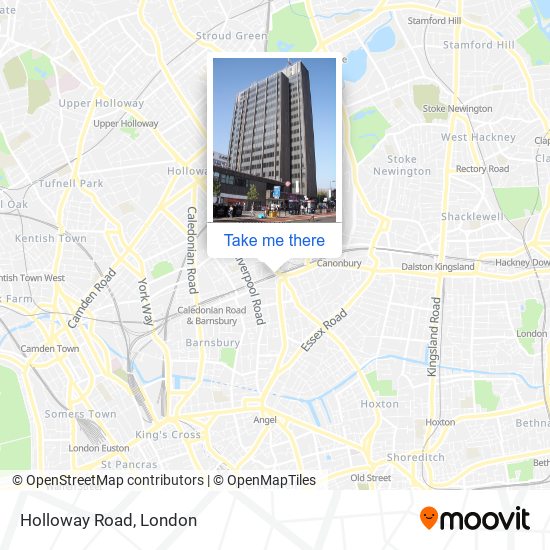 Holloway Road map