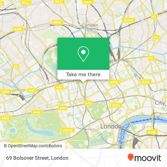 69 Bolsover Street map