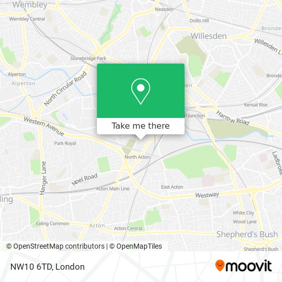 NW10 6TD map