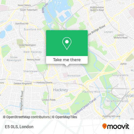 E5 0LS map