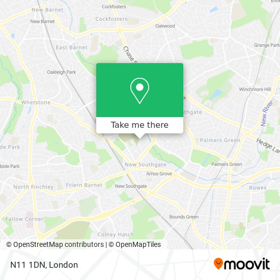 N11 1DN map