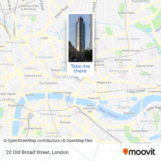 20 Old Broad Street map