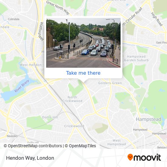 Hendon Way map