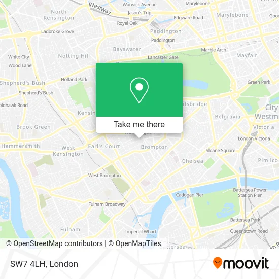 Sw7 4aj How to Get to SW7 4LH in Kensington by Bus, Tube or Train?