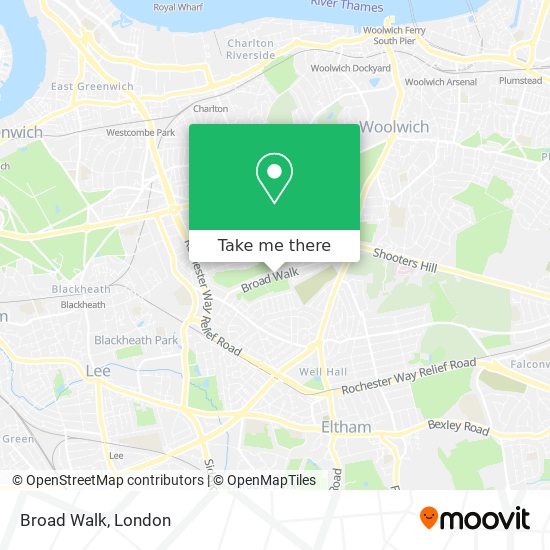 Broad Walk map