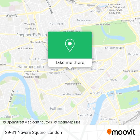 29-31 Nevern Square map