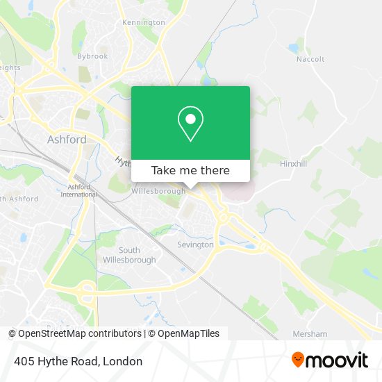 405 Hythe Road map