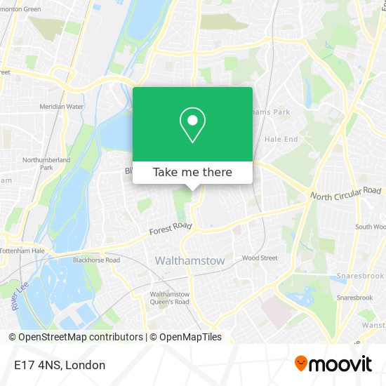 E17 4NS map