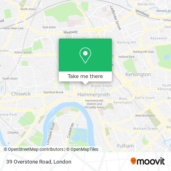 39 Overstone Road map