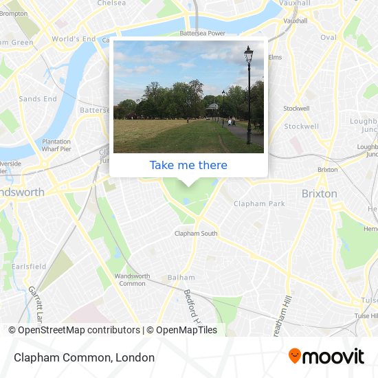 Clapham Common map