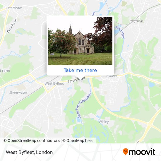 West Byfleet map