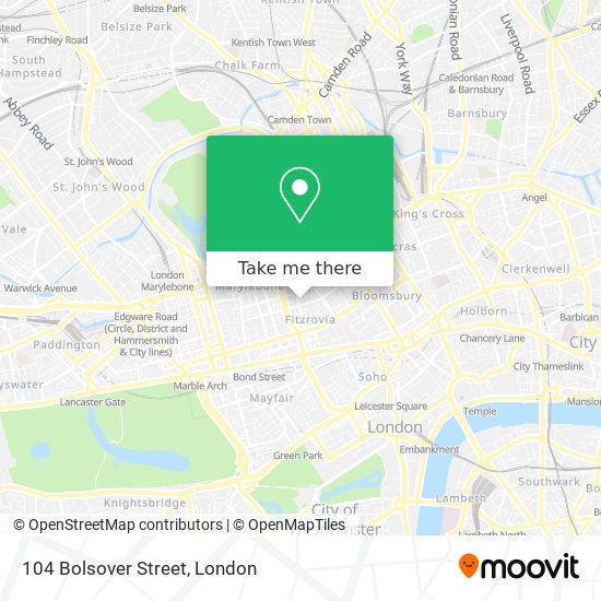 104 Bolsover Street map