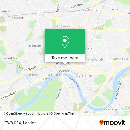 TW8 0EX map