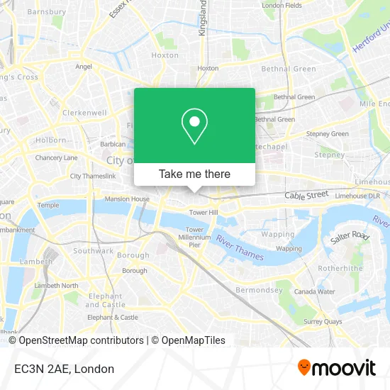EC3N 2AE map
