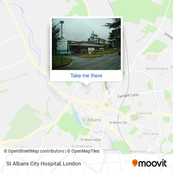 St Albans City Hospital map