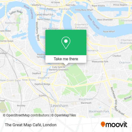 The Great Map Café map