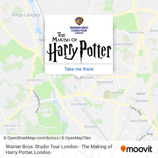 Warner Bros. Studio Tour London - The Making of Harry Potter map