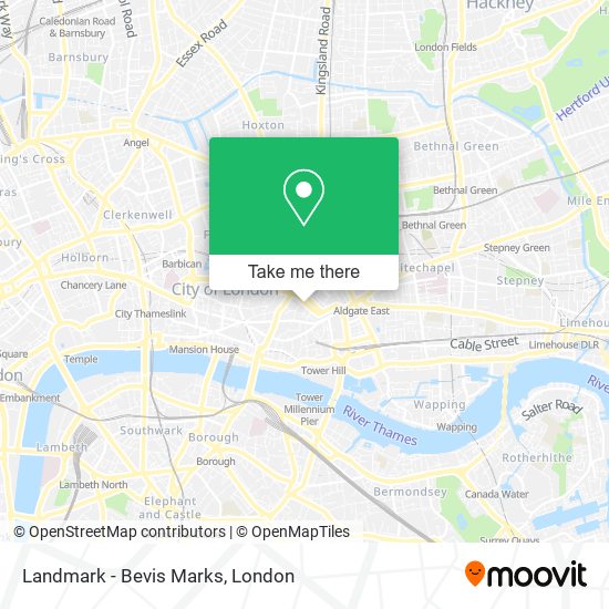 Landmark - Bevis Marks map
