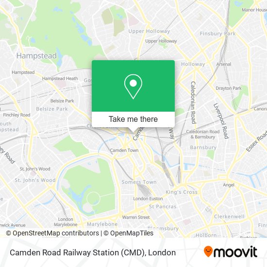 Camden Road Railway Station (CMD) map