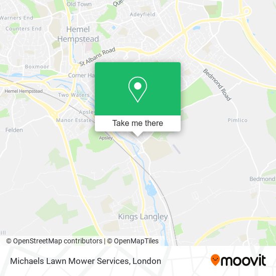 Michaels Lawn Mower Services map