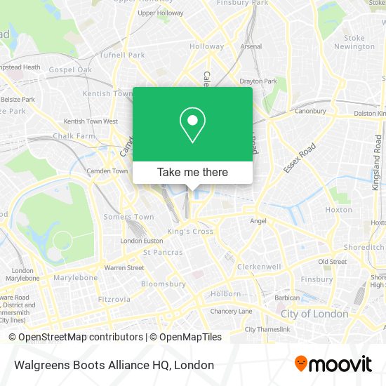 Walgreens Boots Alliance HQ map
