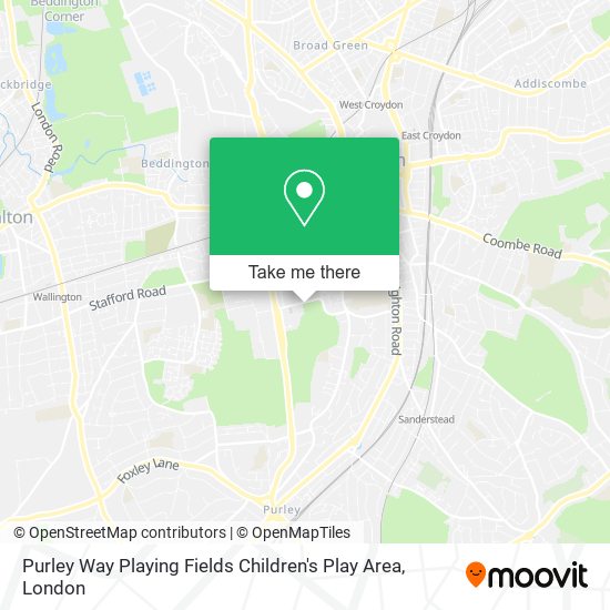 Purley Way Playing Fields Children's Play Area map