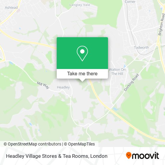 Headley Village Stores & Tea Rooms map
