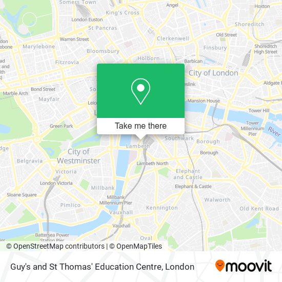 Guy's and St Thomas' Education Centre map