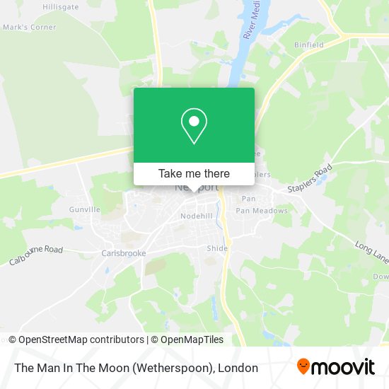 The Man In The Moon (Wetherspoon) map