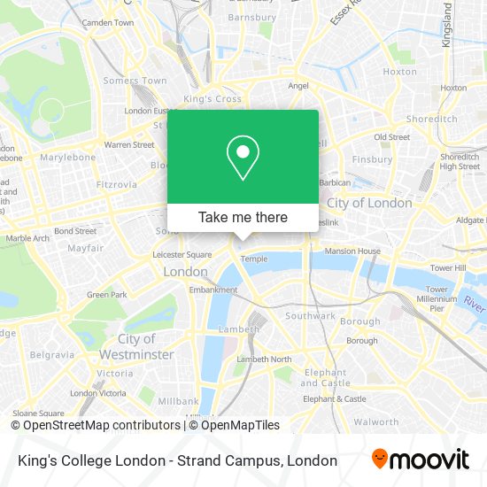 King's College London - Strand Campus map