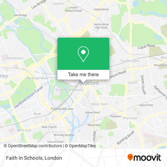 Faith In Schools map