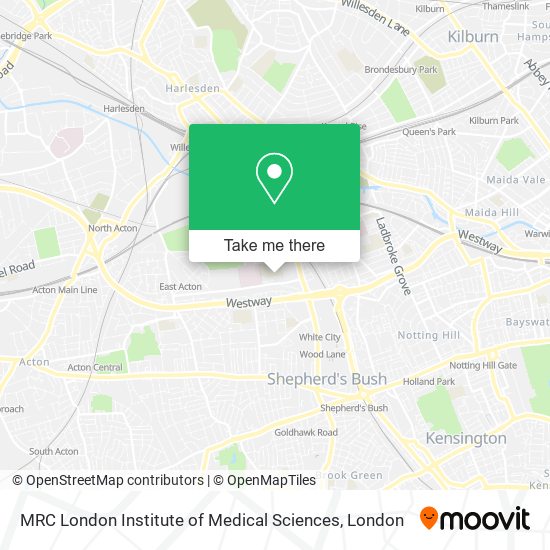 MRC London Institute of Medical Sciences map