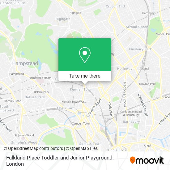Falkland Place Toddler and Junior Playground map