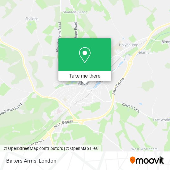 Bakers Arms map