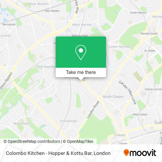 Colombo Kitchen - Hopper & Kottu Bar map