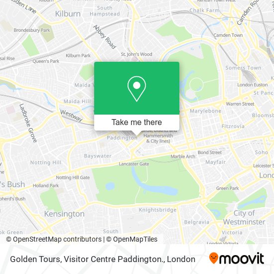 Golden Tours, Visitor Centre Paddington. map